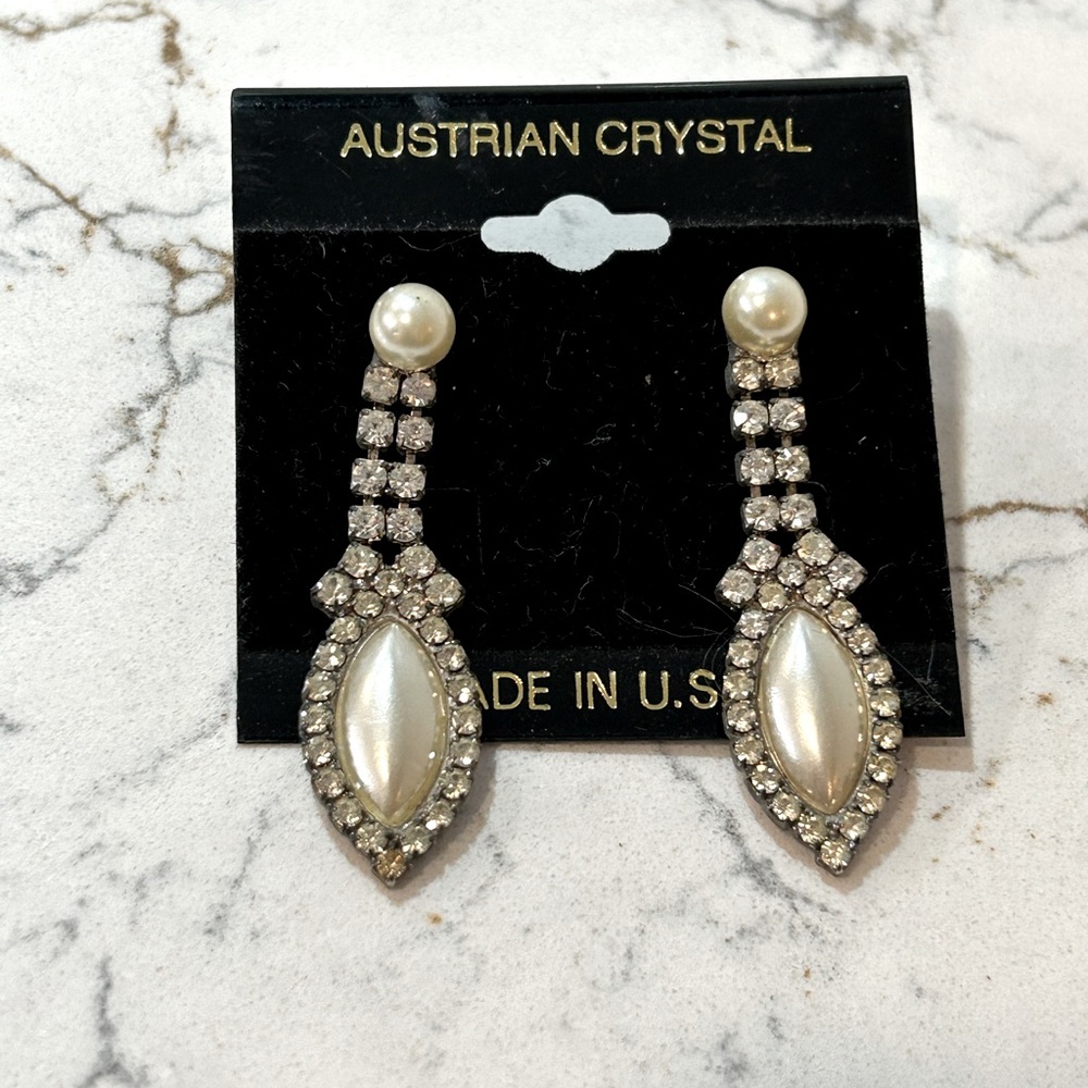 Austrian Crystal Drop Earrings